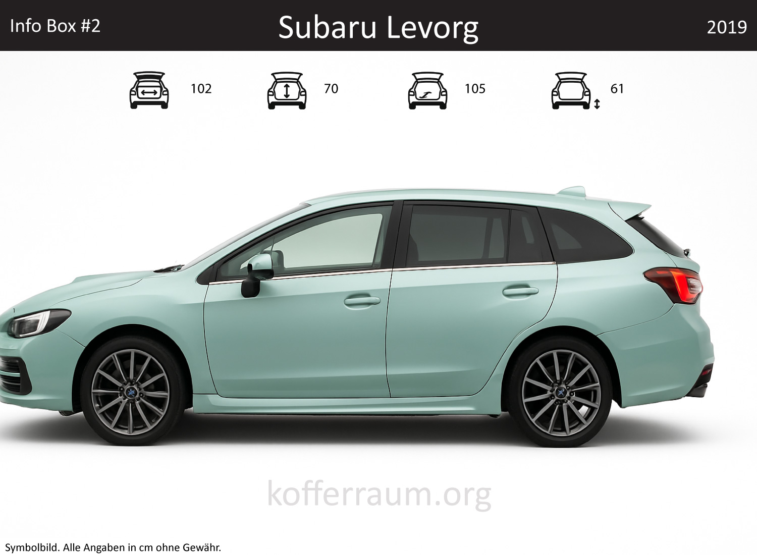 Subaru Levorg Kofferraum Maße