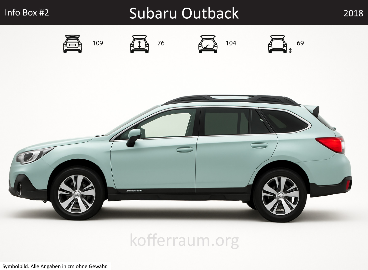 Subaru Outback Kofferraum Maße