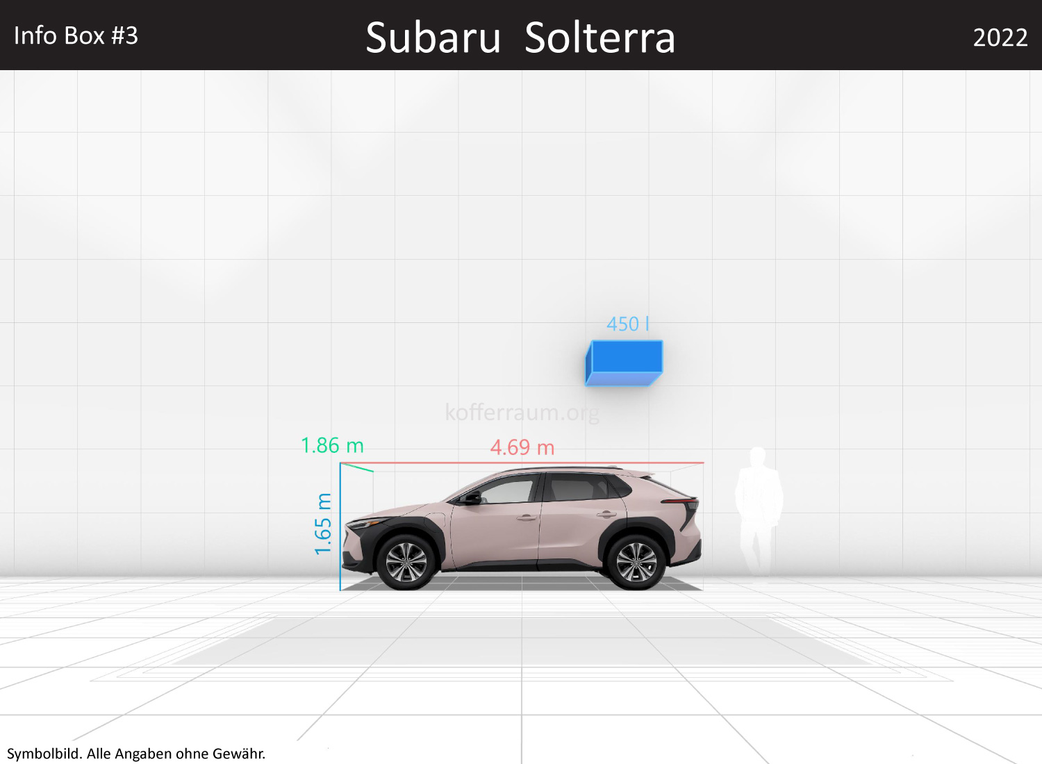 Subaru Solterra: Kofferraumvolumen und Abmessungen 3 Subaru Solterra: Kofferraumvolumen und Abmessungen