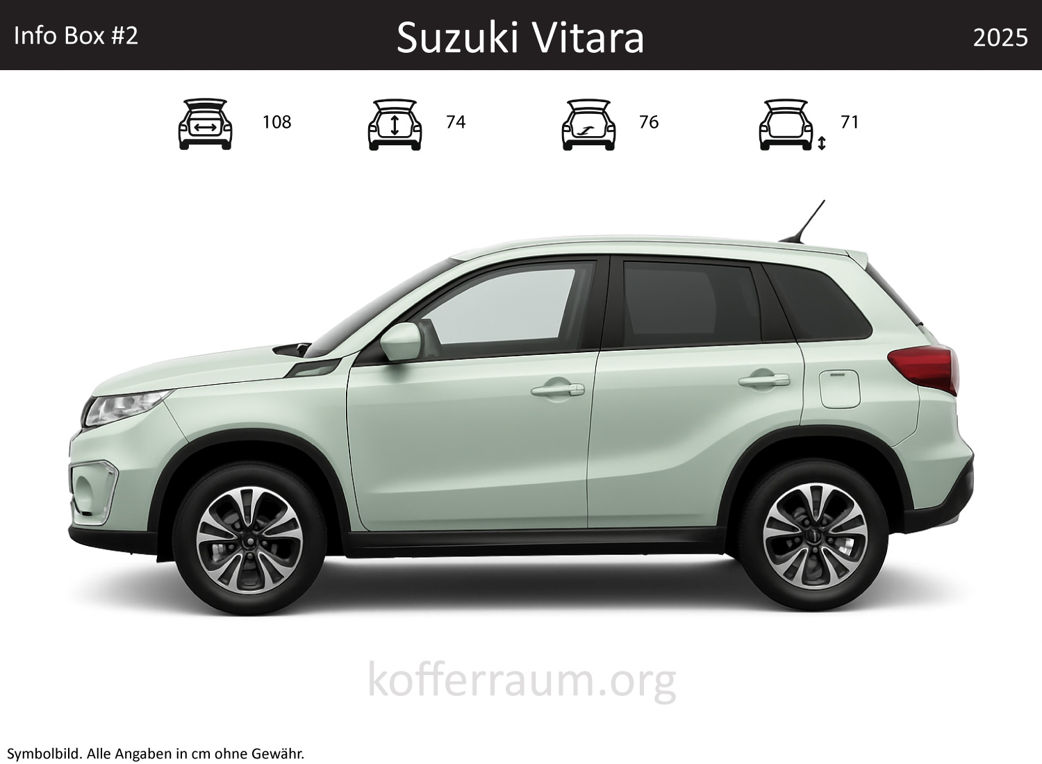 Suzuki Vitara Kofferraum Maße