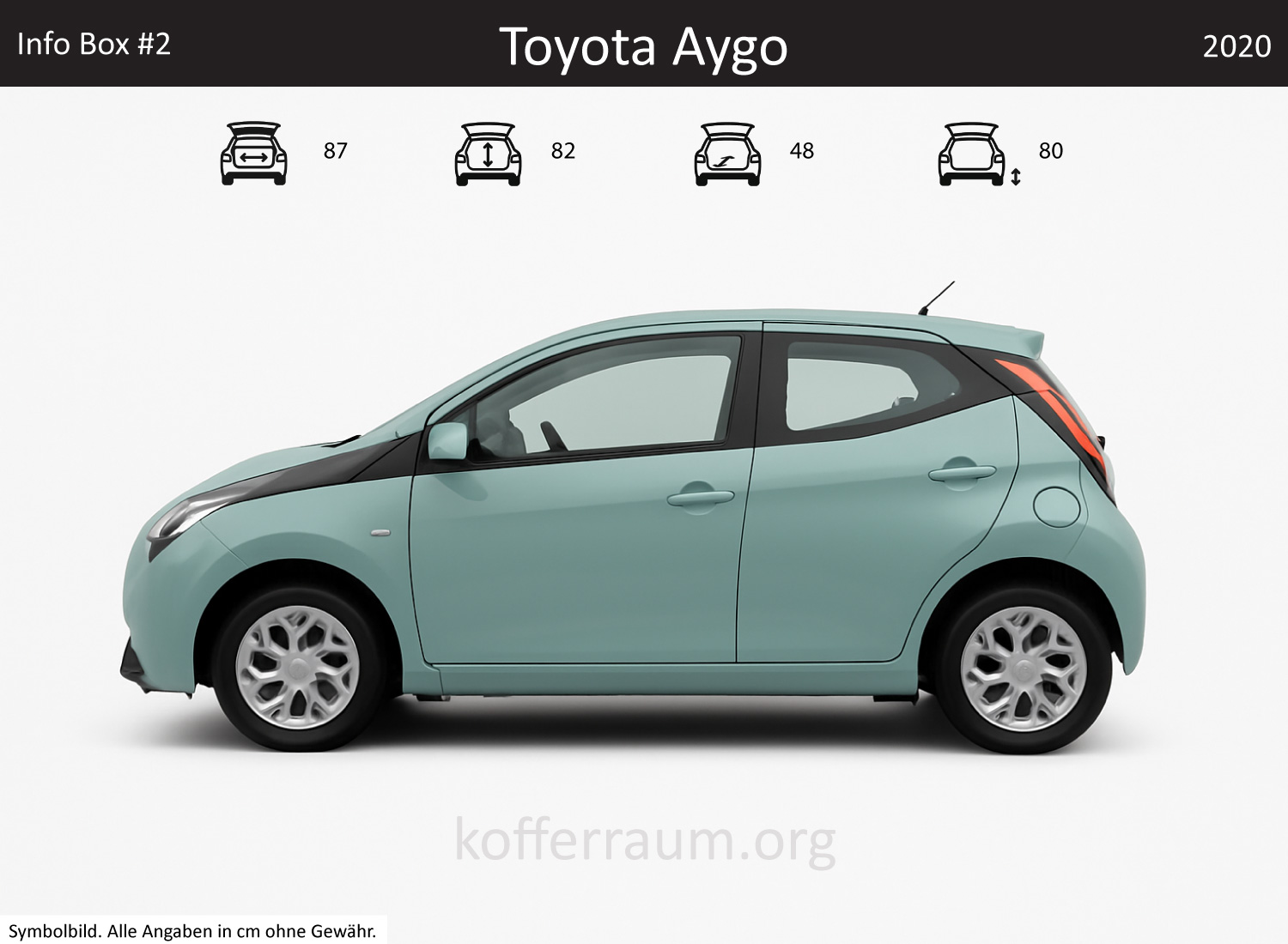 Toyota Aygo Kofferraum Maße