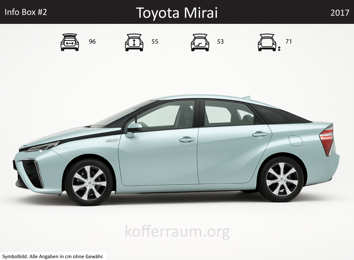 Toyota Mirai Kofferraum Maße