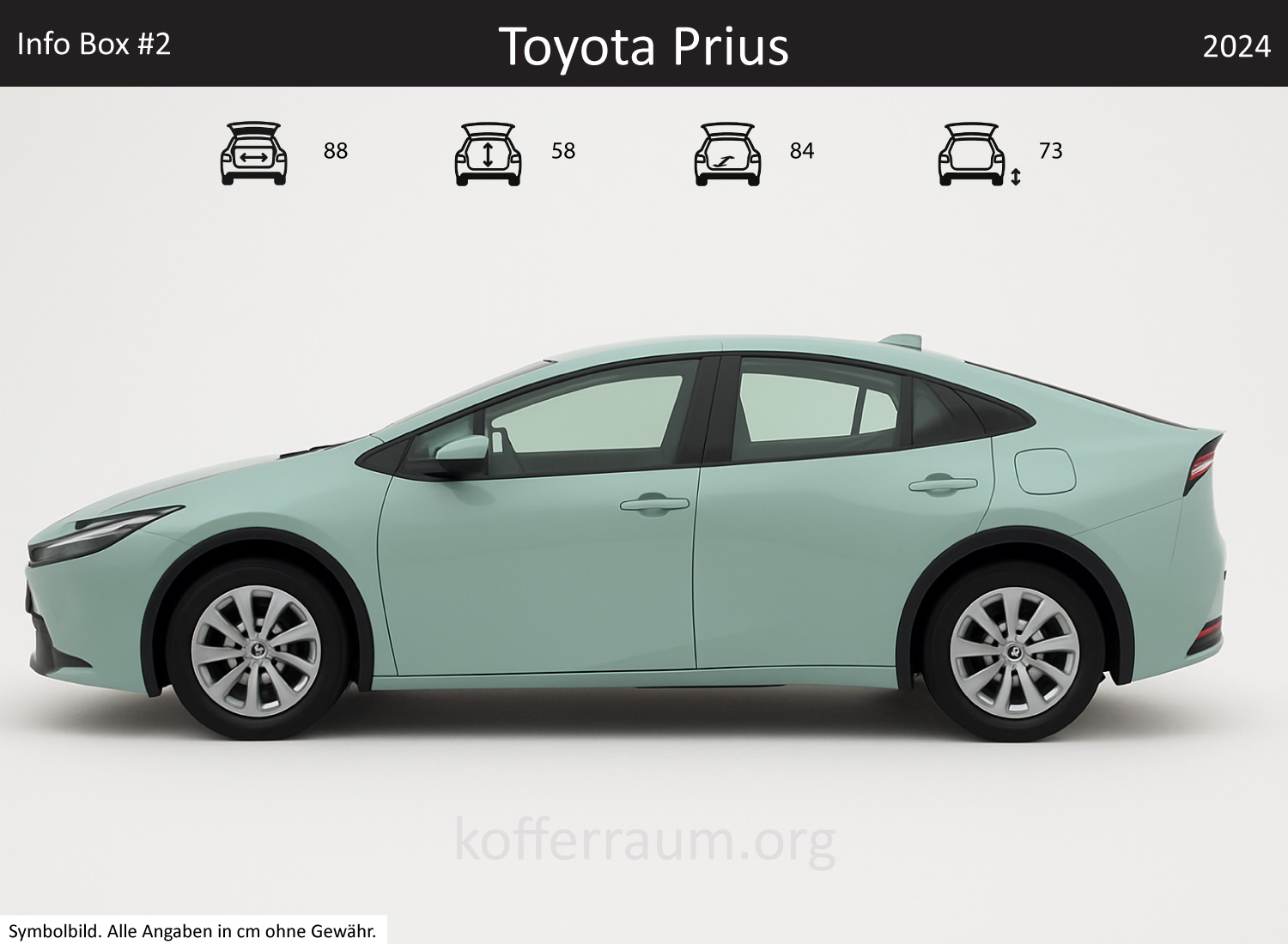 Toyota Prius Kofferraum Maße