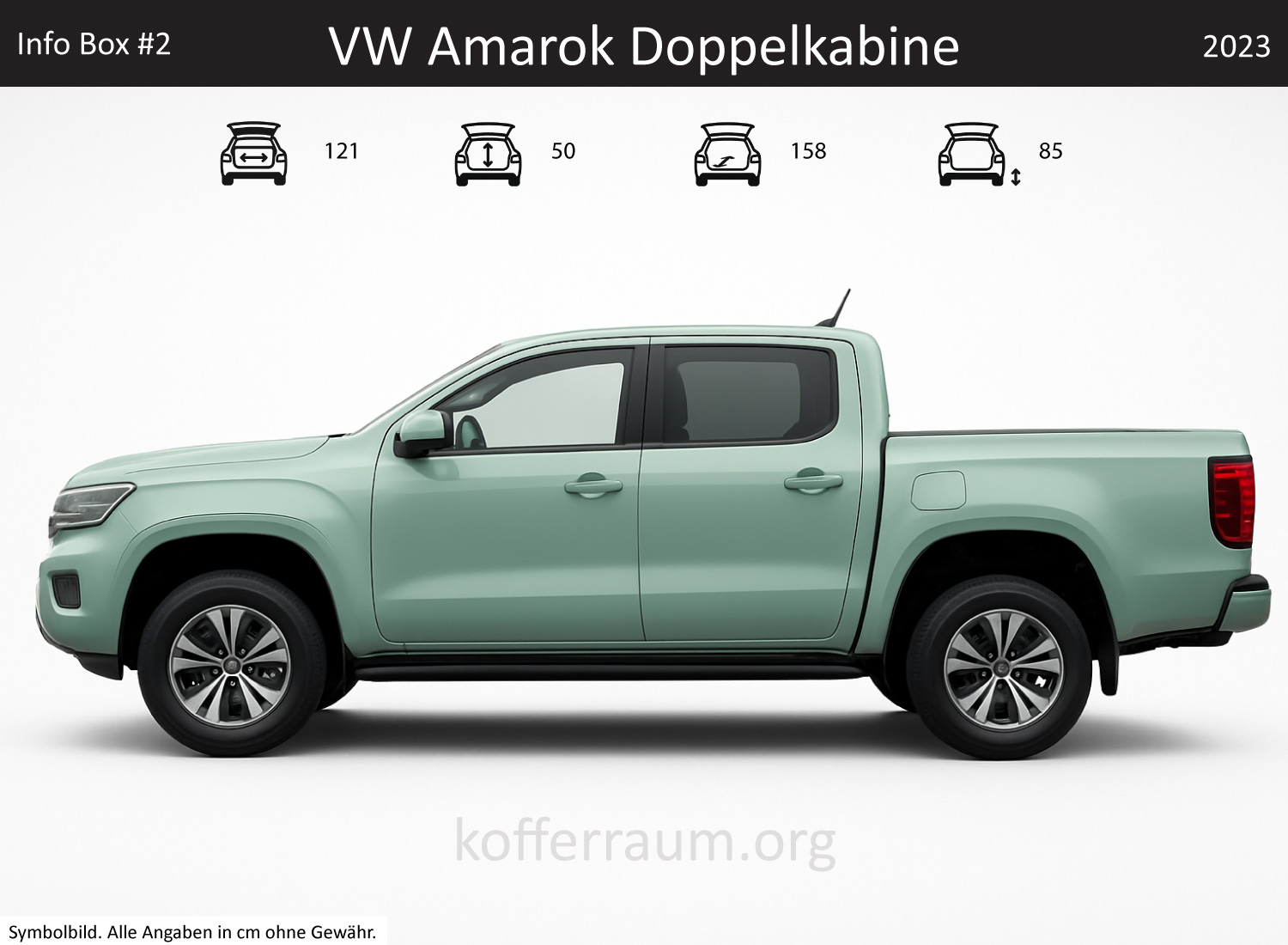 VW Amarok Doppelkabine Kofferraum Maße 1 VW Amarok Doppelkabine Kofferraum Maße