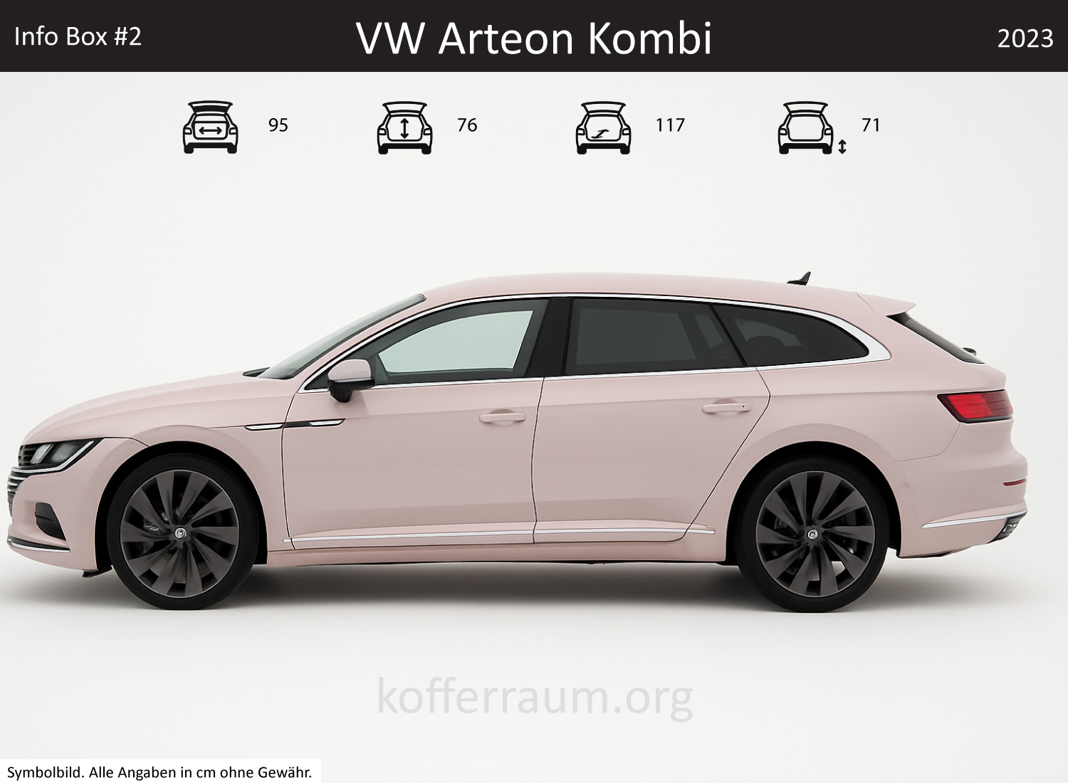 VW Arteon Kombi Kofferraum Maße