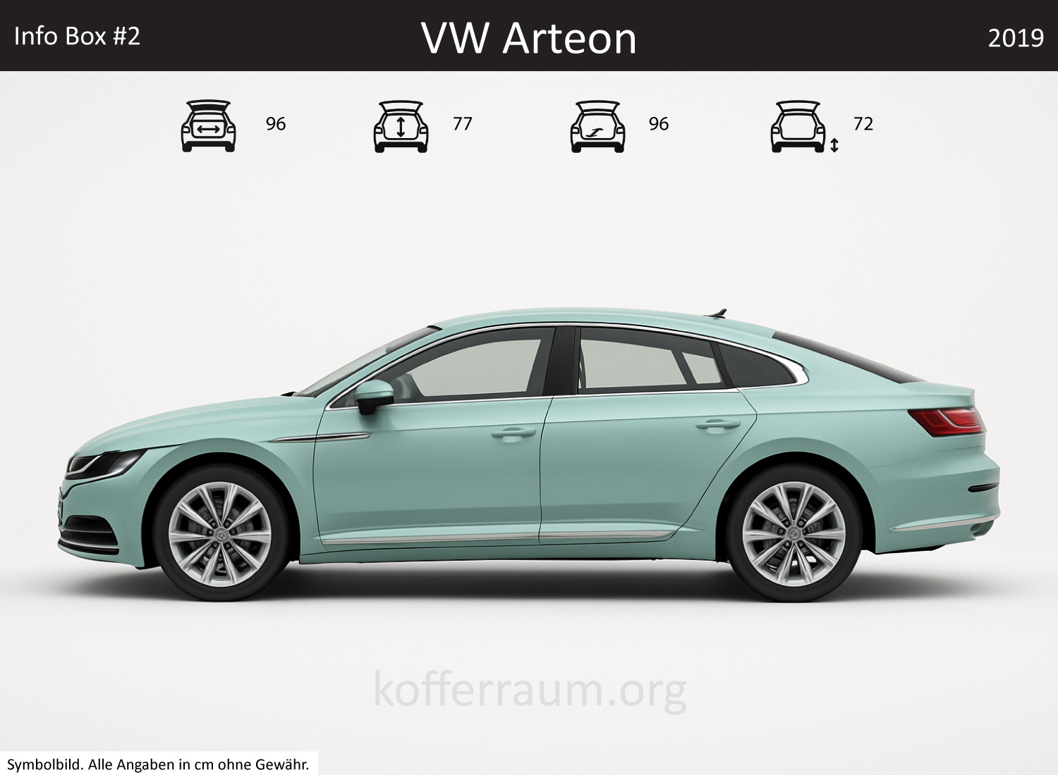 VW Arteon Kofferraum Maße 1 VW Arteon Kofferraum Maße