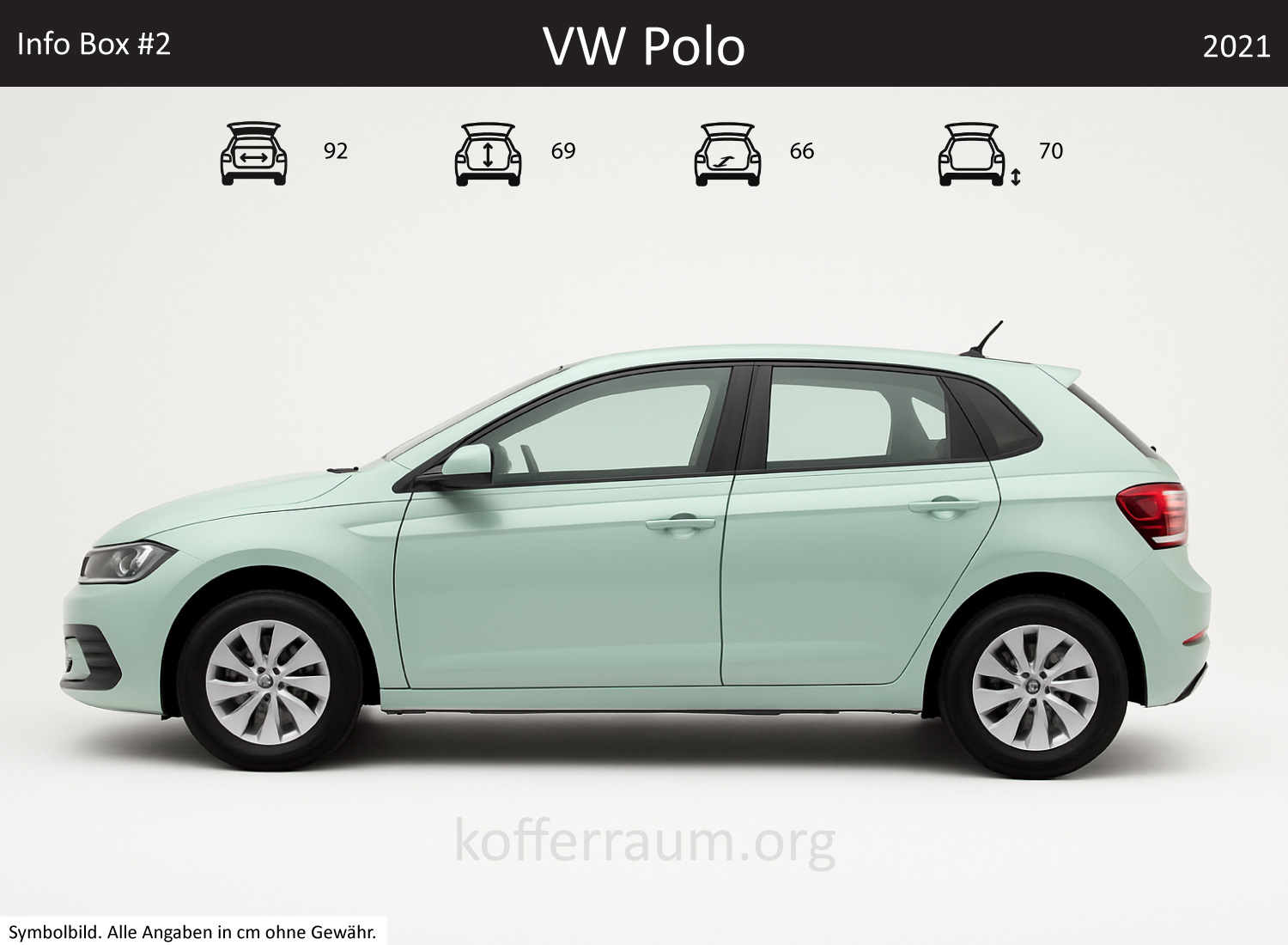 VW Polo Kofferraum Maße