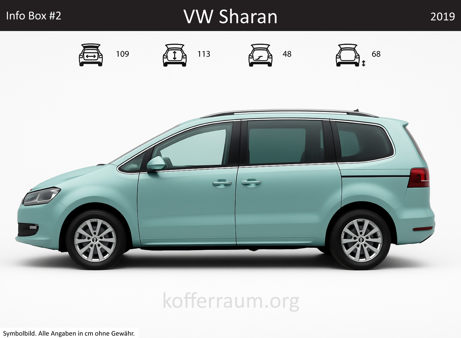 VW Sharan Kofferraum Maße 1 VW Sharan Kofferraum Maße