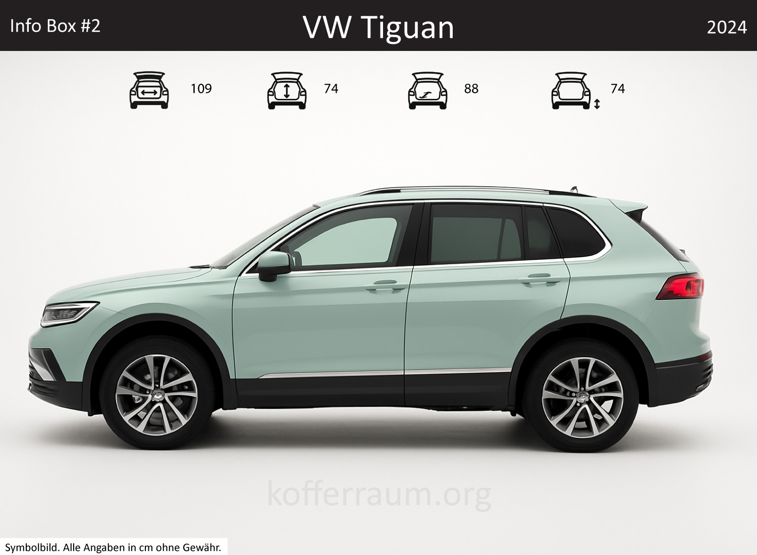 VW Tiguan Kofferraum Maße 1 VW Tiguan Kofferraum Maße