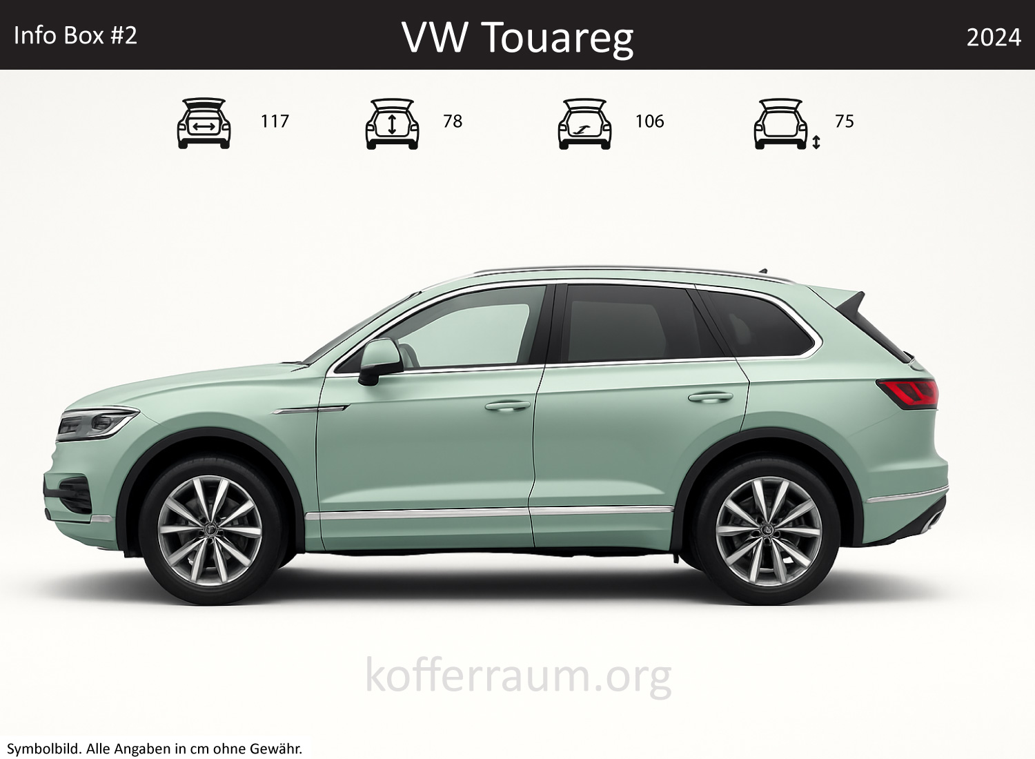 VW Touareg Kofferraum Maße 1 VW Touareg Kofferraum Maße